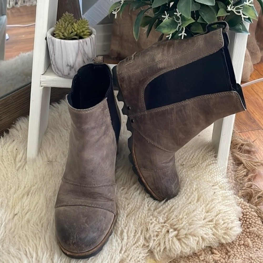 Sorel Brown Ankle Boots